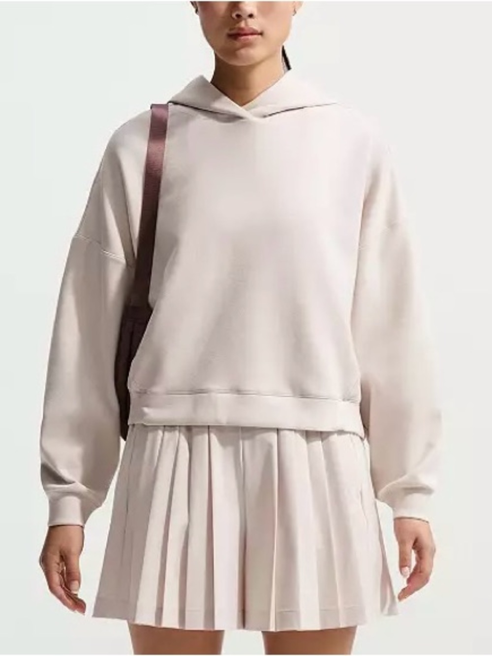 NWT $115 Nike Women's 24.7 ImpossiblySoft Pullover Hoodie Beige Oversized Small